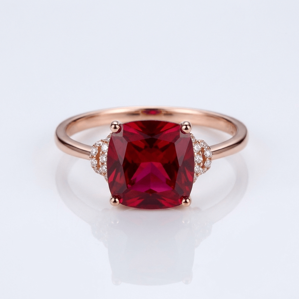 Rose Gold Gemstone Ring