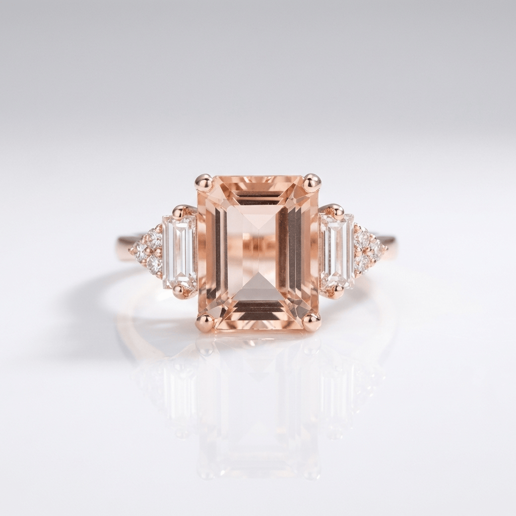 Silver Diamond Trio Ring