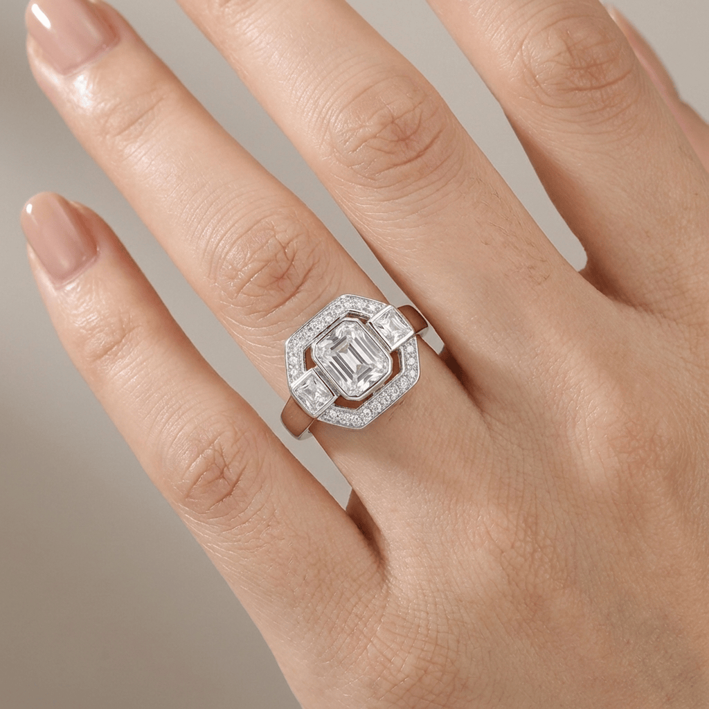 Diamond Square Vintage Ring