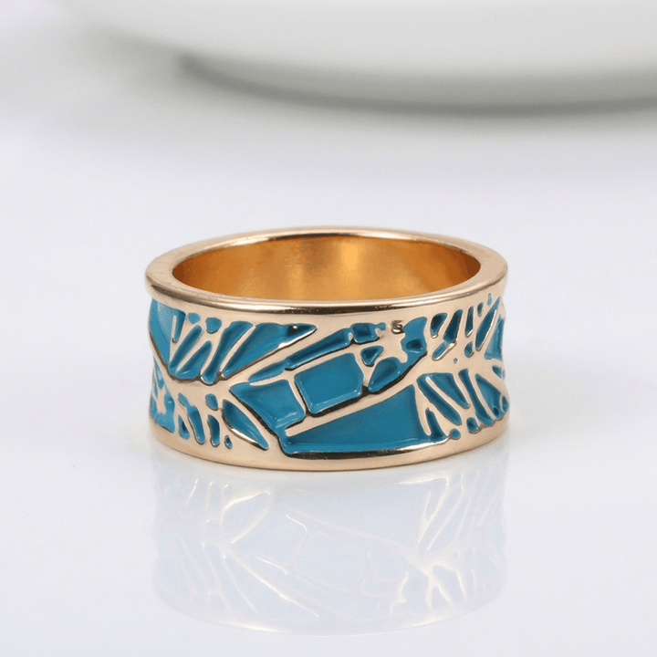 Rose Gold Turquoise Mystical Ring