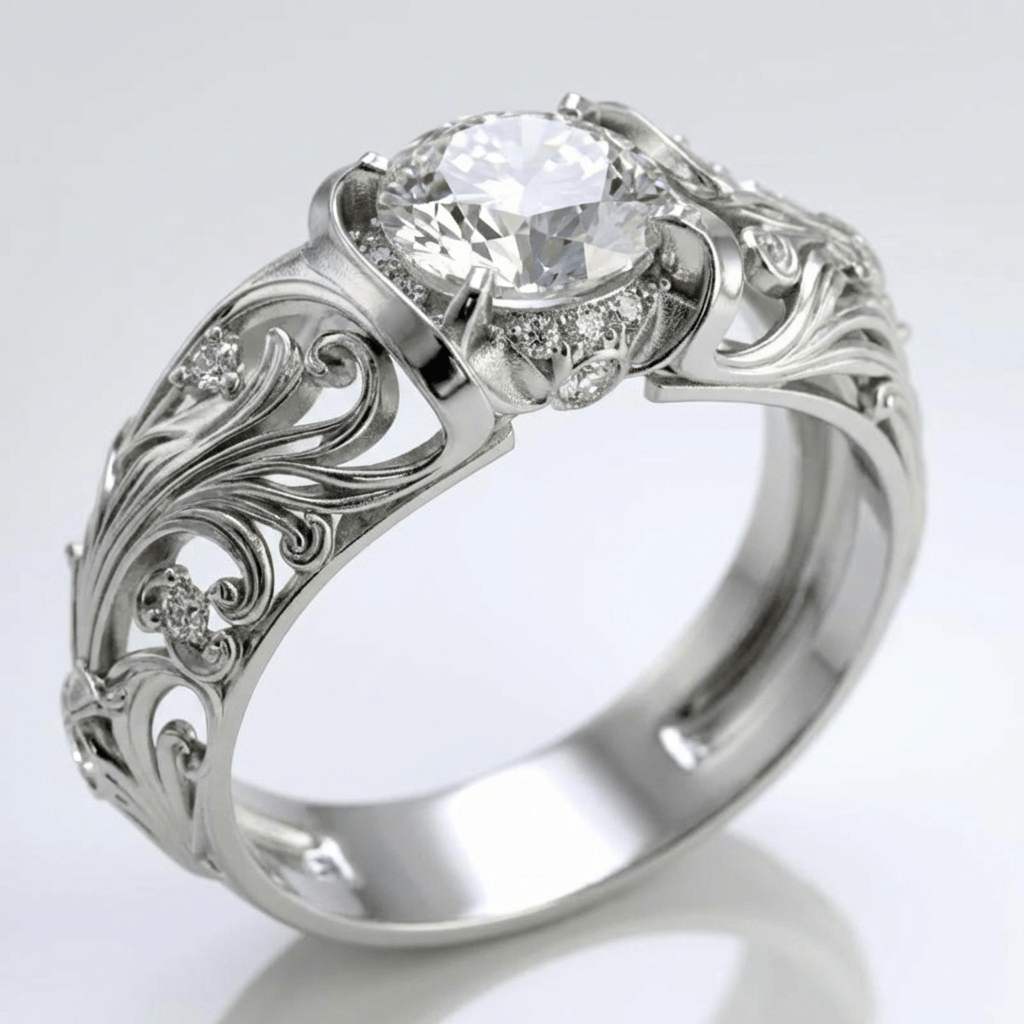 Silver Vintage Elegance Ring