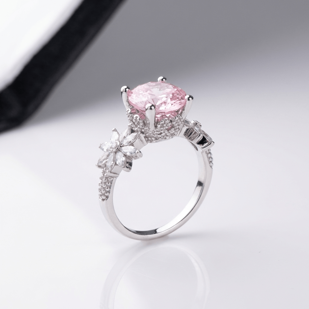 Pink Zirconia Sakura Dream Ring