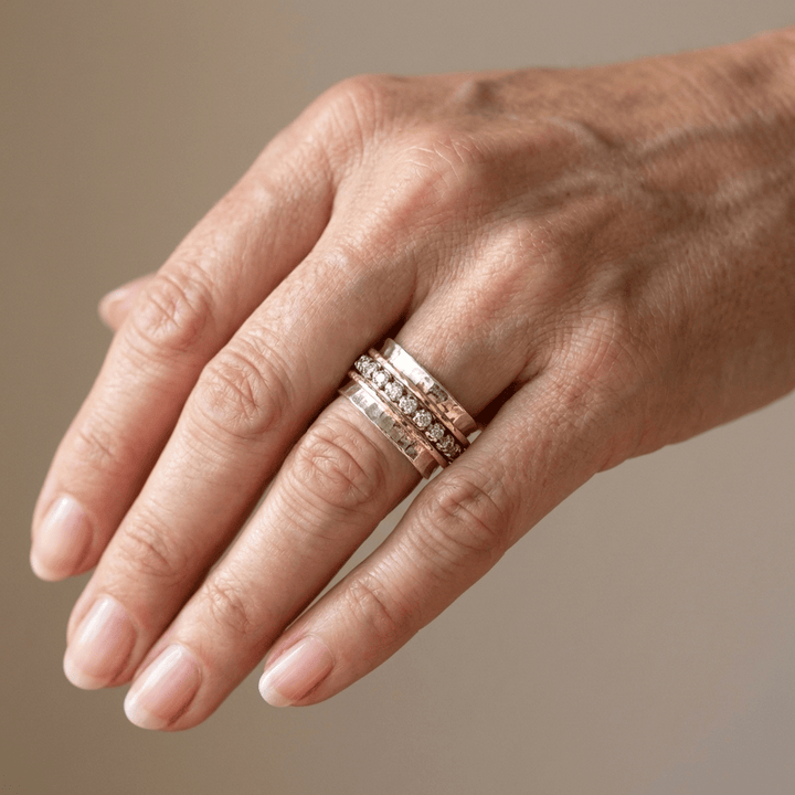 Zirconia Serenity Spin Ring