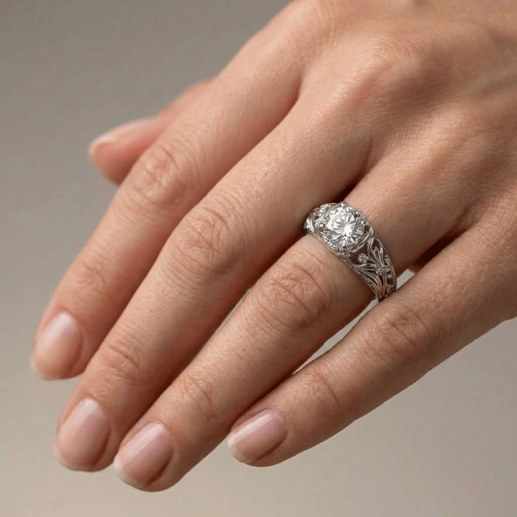 Silver Vintage Elegance Ring