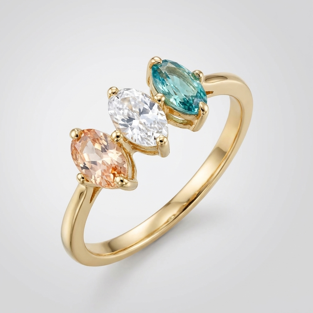 Golden Trio Ring