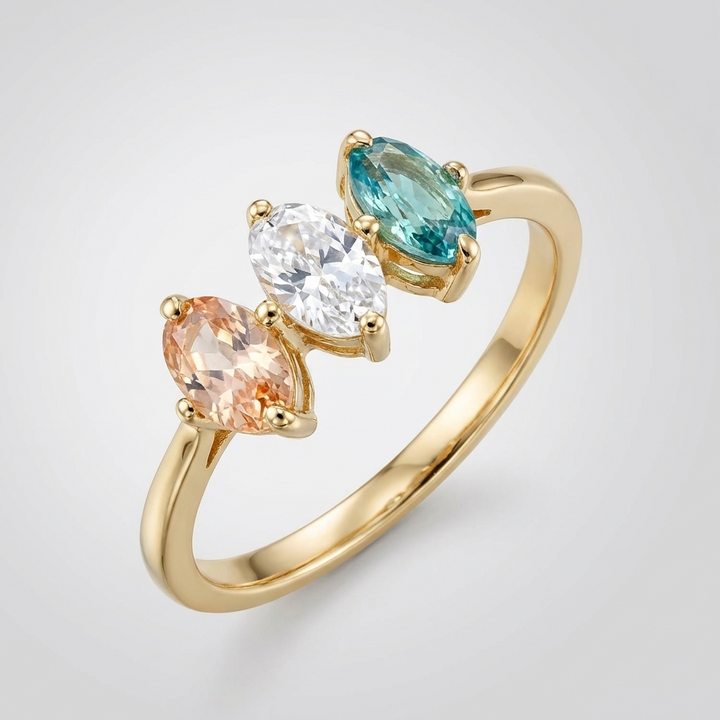Golden Trio Ring