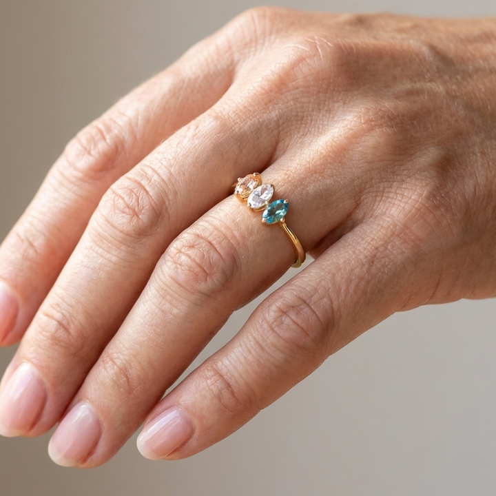 Golden Trio Ring