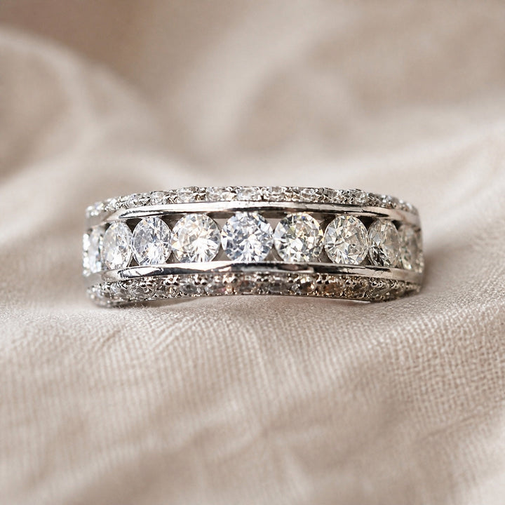 Chunky Paved Zirconia Ring