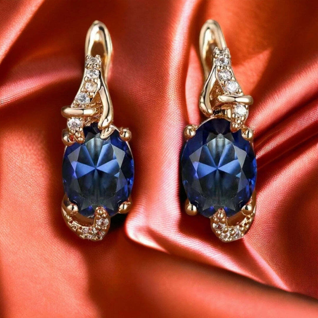 Regal Midnight Drop Earrings