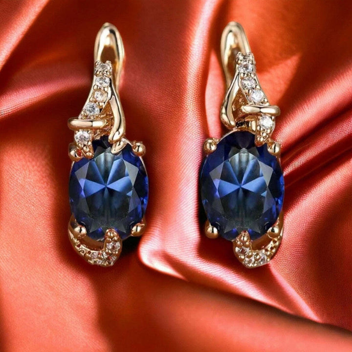 Regal Midnight Drop Earrings