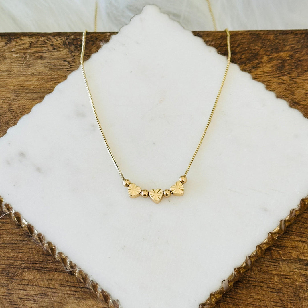 Bella Mini Heart Charms Necklace
