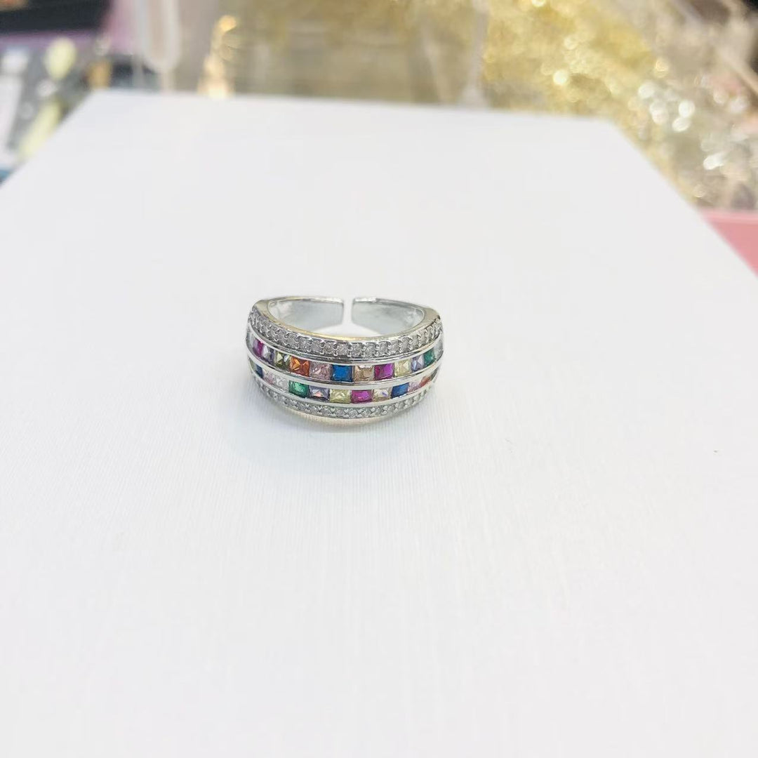 Rainbow Stone Elegant Ring