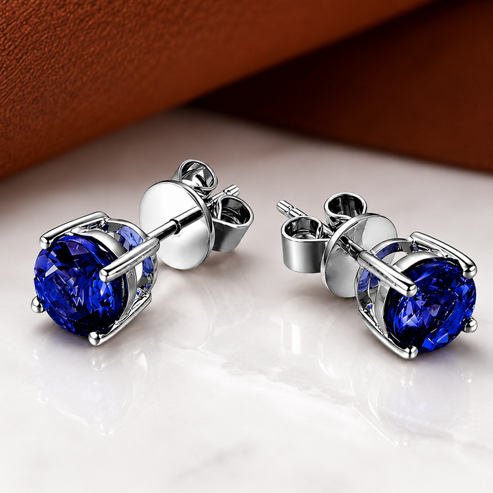 Classic Sapphire Stud Earrings