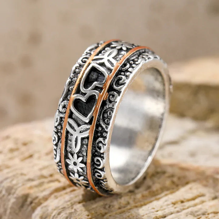Engraved Silver Heritage Ring