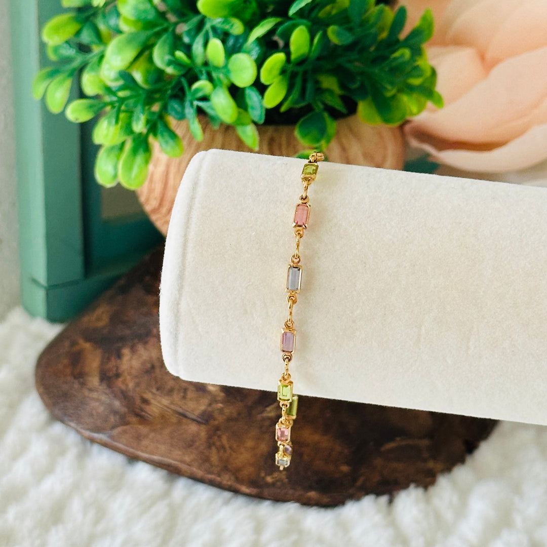 Isabella MultiColor CZ Stone Bracelet