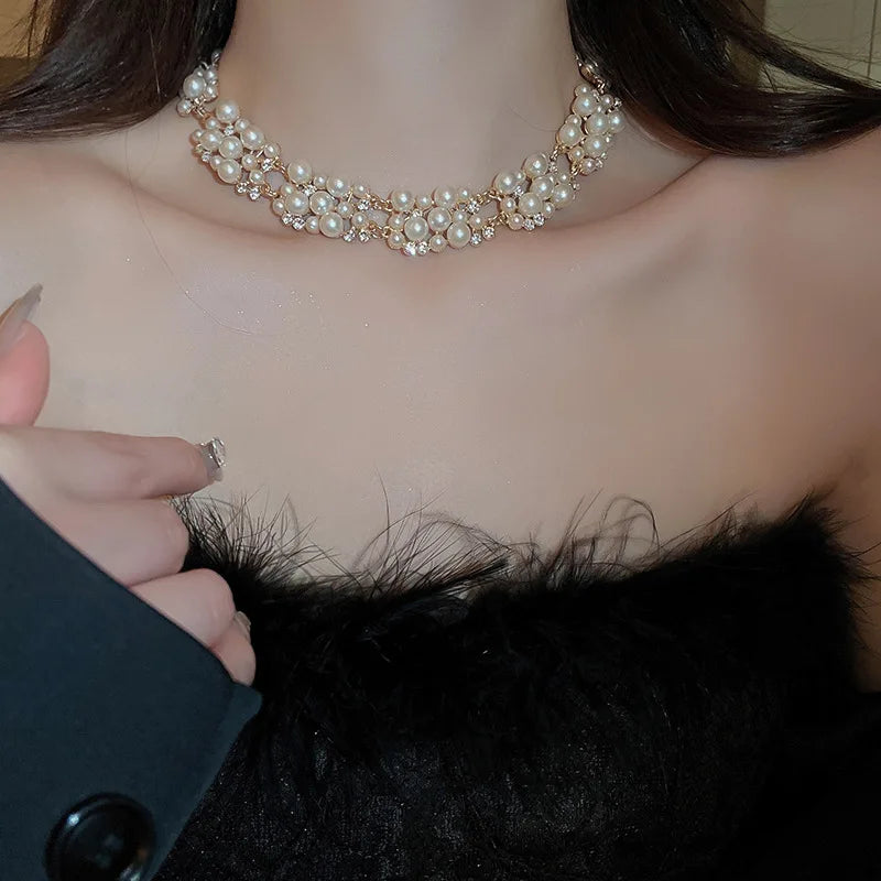 Timeless Pearl &amp; Crystal Jewelry Set