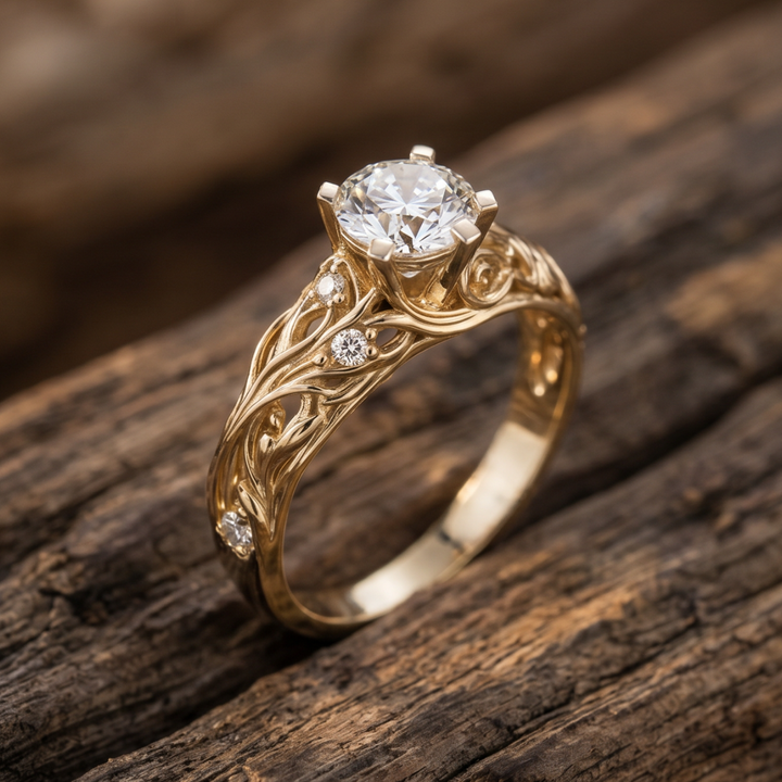 Exquisite Exotic Zirconia Ring