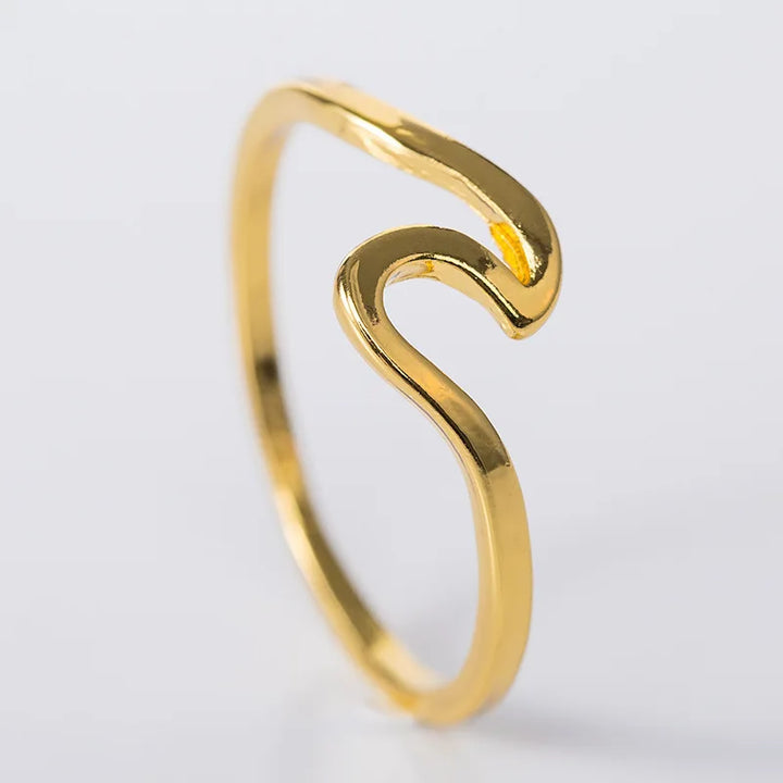 Ocean Wave Ring - Stainless Steel