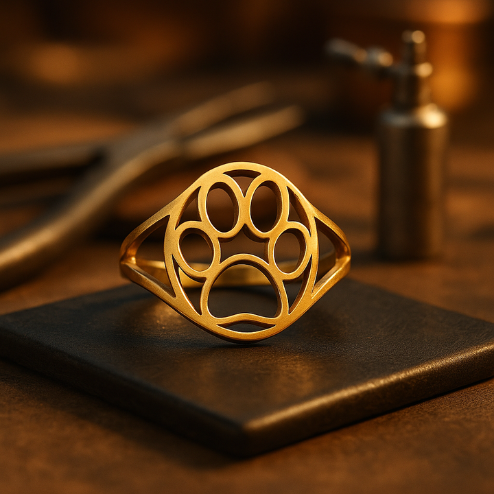 Open Paw Ring in Stainless Steel – Lightweight &amp; Stylish