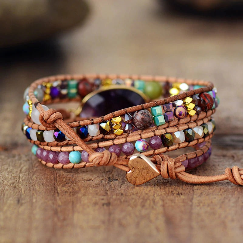 Amethyst &amp; Lepidolite Bracelet