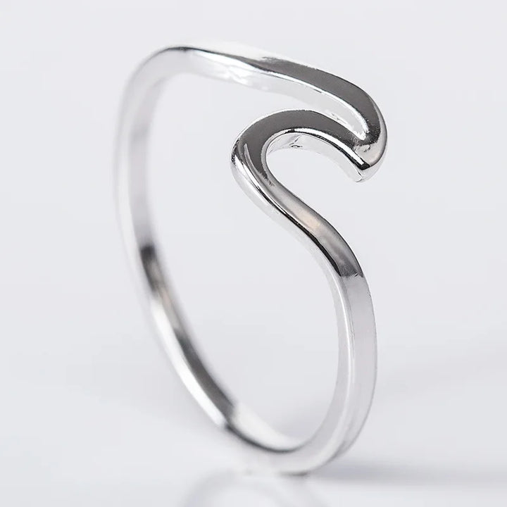 Ocean Wave Ring - Stainless Steel