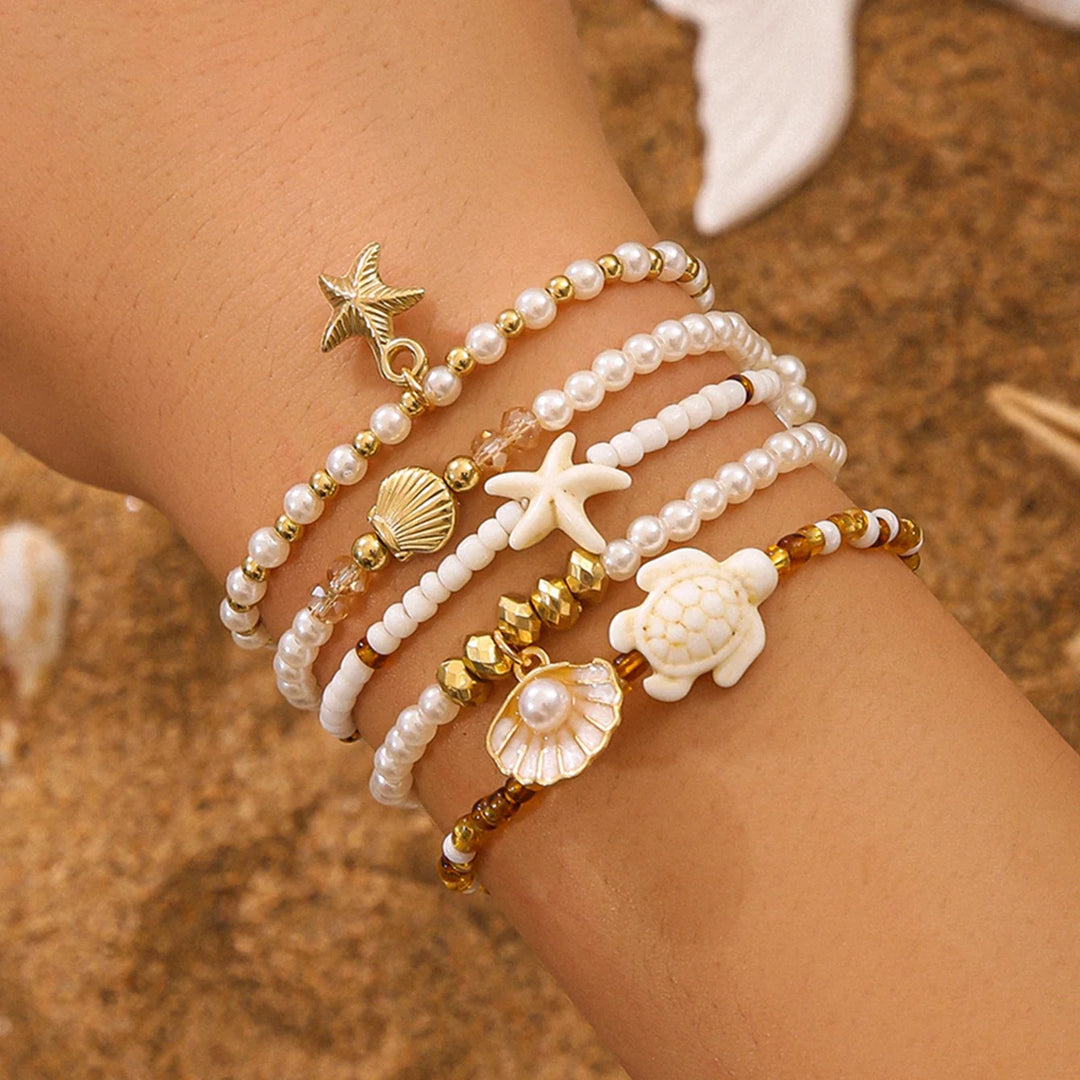 Ocean Dreams Pearl Bracelet Set