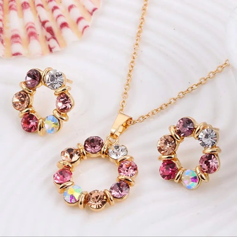 Eternal Circle of Light Jewelry Set
