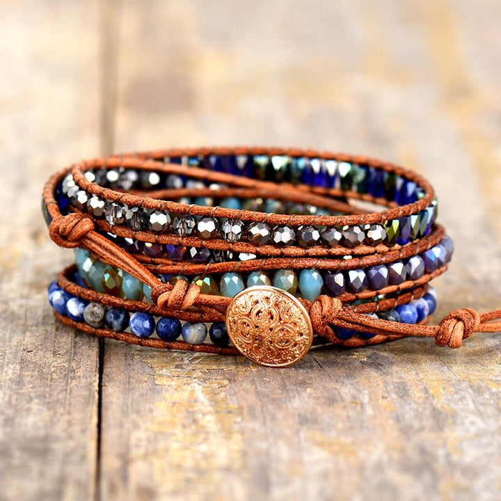Lapis Lazuli Protection Wrap Bracelet