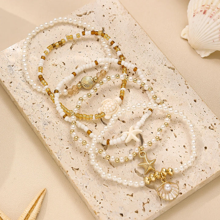 Ocean Dreams Pearl Bracelet Set
