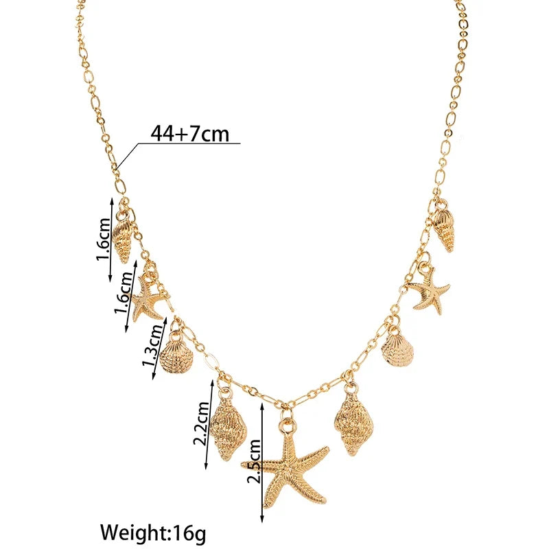 Ocean Dreams Starfish Shell Necklace