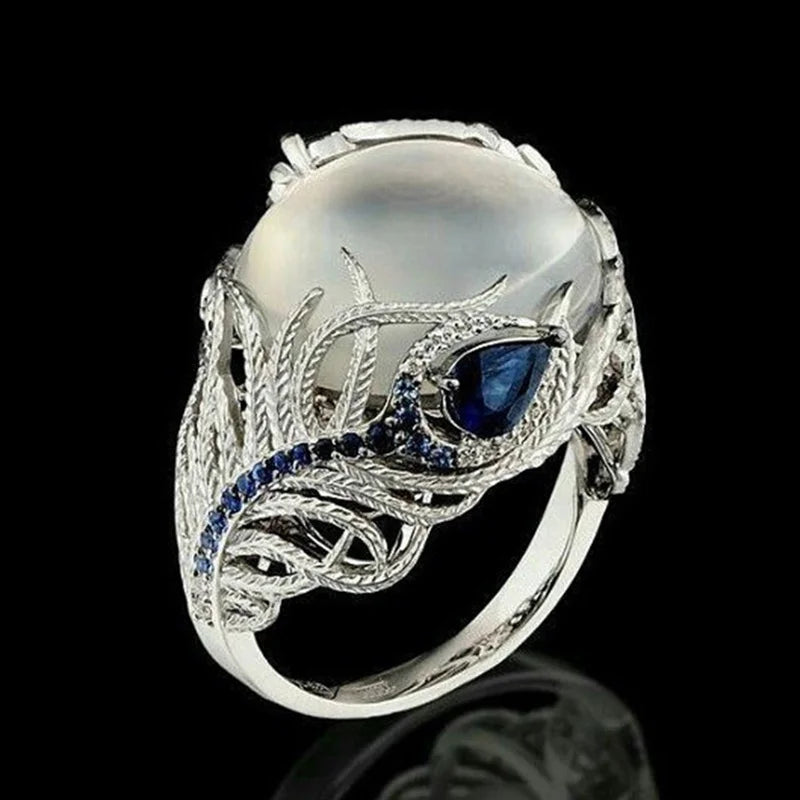 Sterling Silver Opal Ring for Women