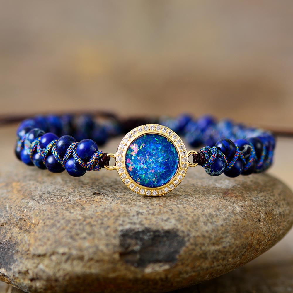 Dazzling Jasper &amp; Opal Bracelet