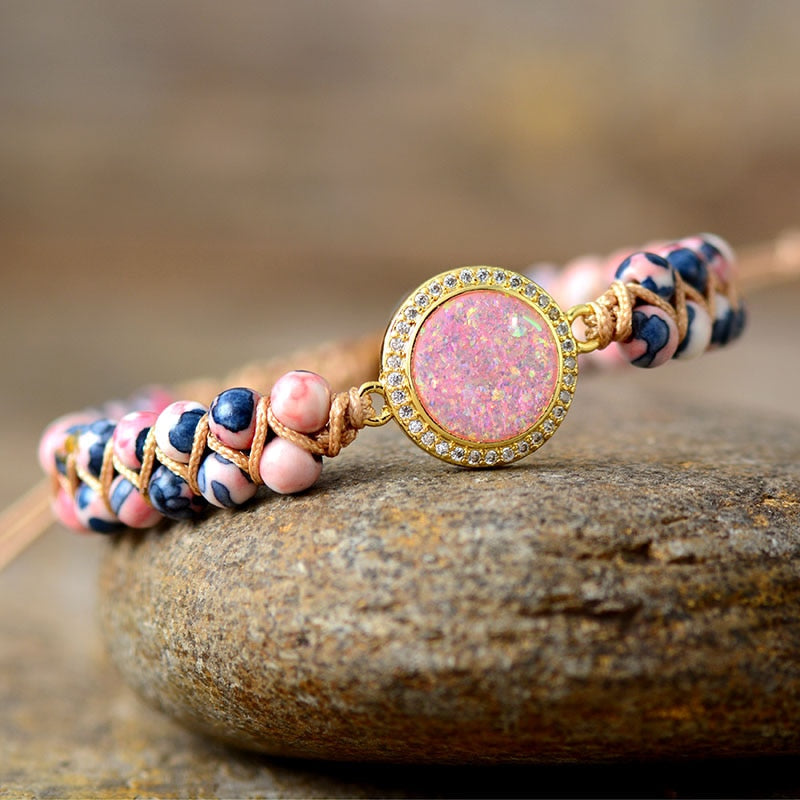 Dazzling Jasper &amp; Opal Bracelet