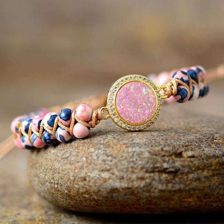 Dazzling Jasper &amp; Opal Bracelet