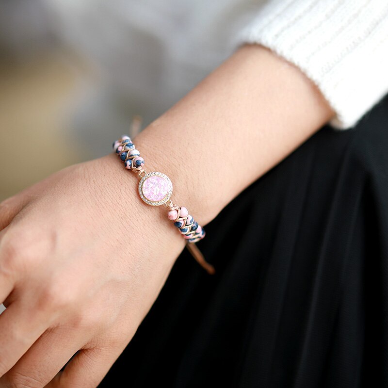 Dazzling Jasper &amp; Opal Bracelet