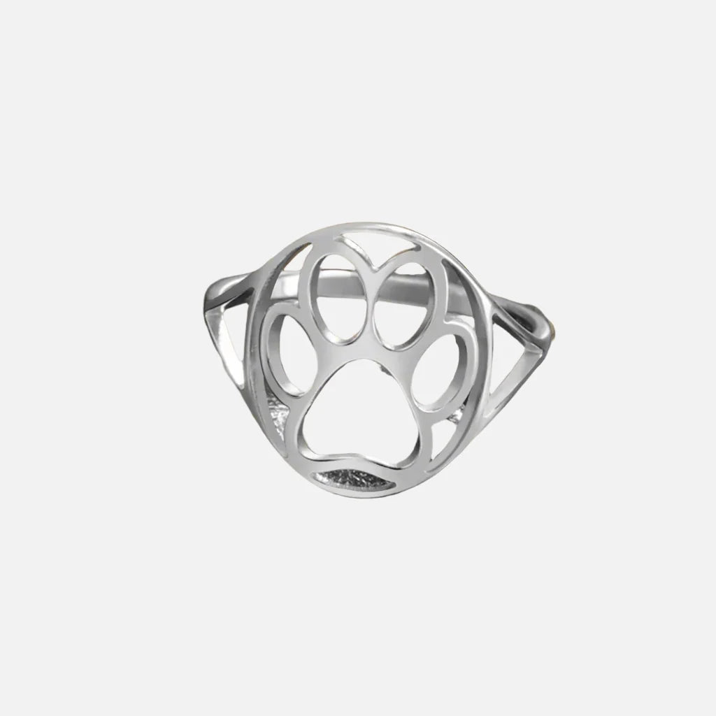 Open Paw Ring in Stainless Steel – Lightweight &amp; Stylish