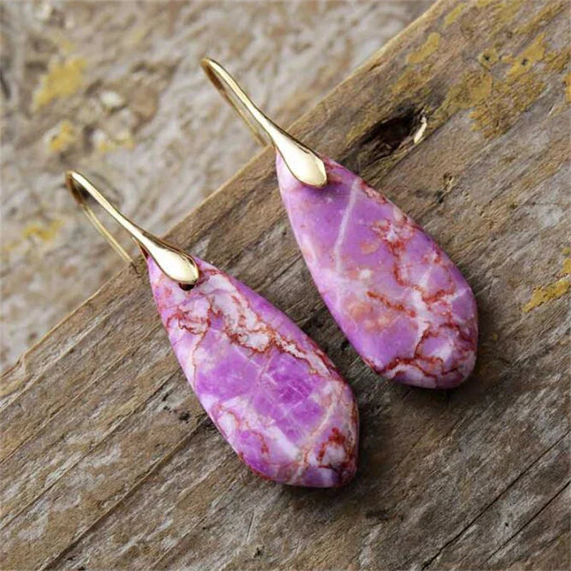 Nature’s Artistry Teardrop Earrings