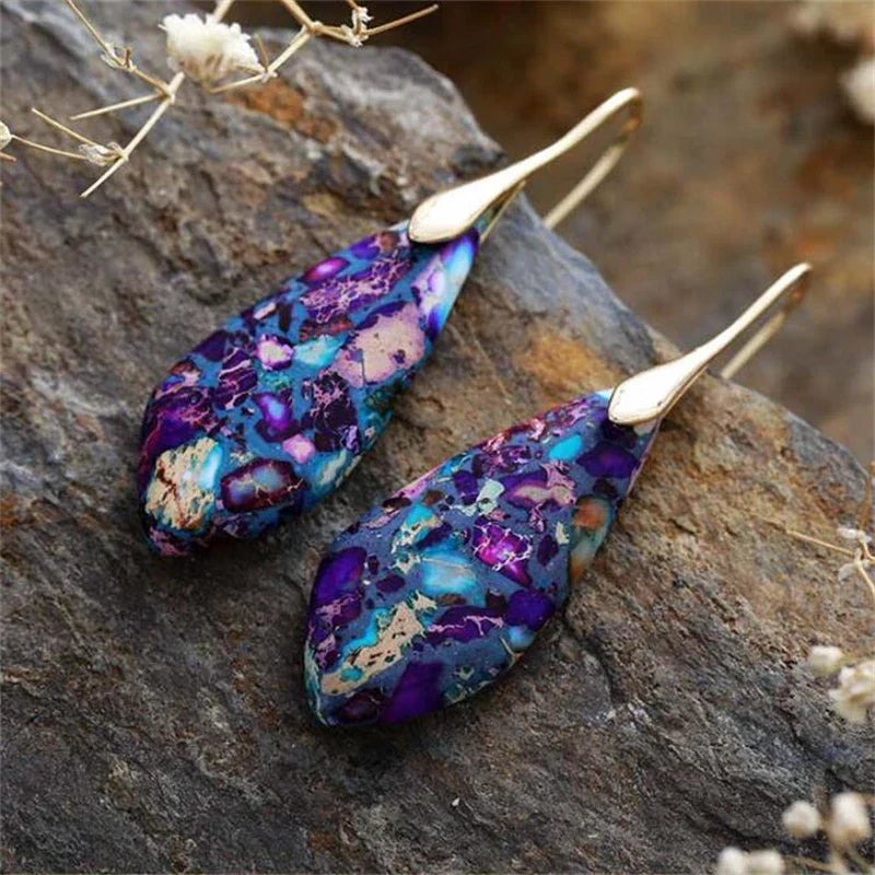 Nature’s Artistry Teardrop Earrings