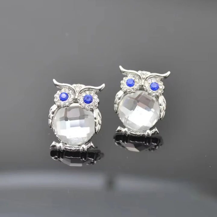 Crystal Owl Pendant Necklace