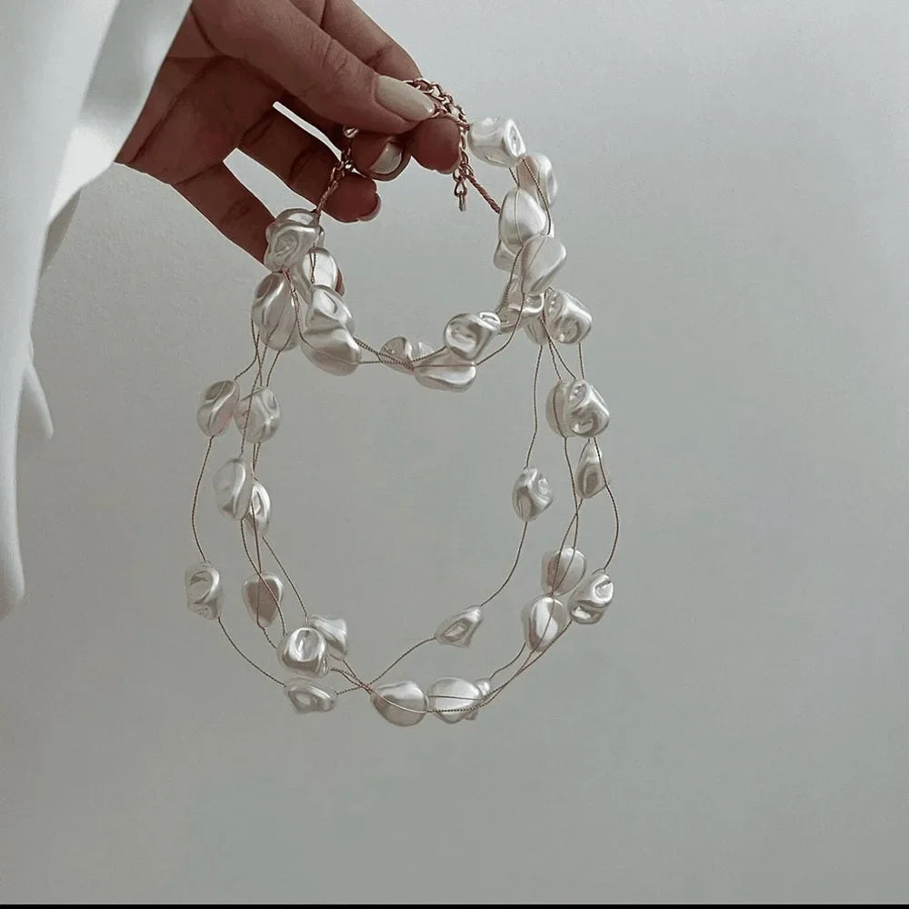Luminous Pearl Necklace &amp; Bracelet Set