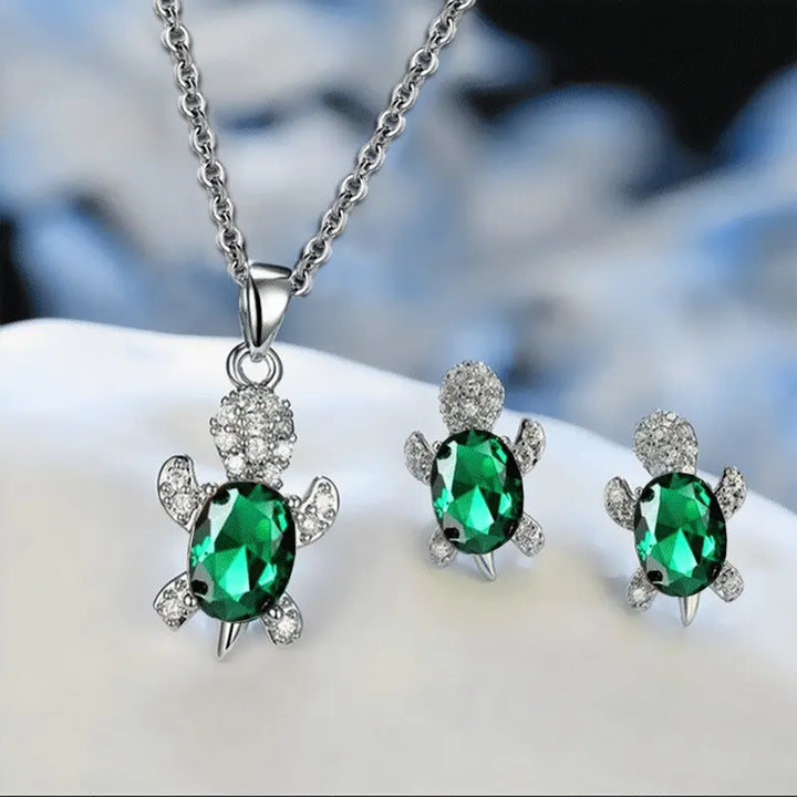 Beautiful Sea Turtle Necklace with Bonus Earrings – Limited Time Offer
