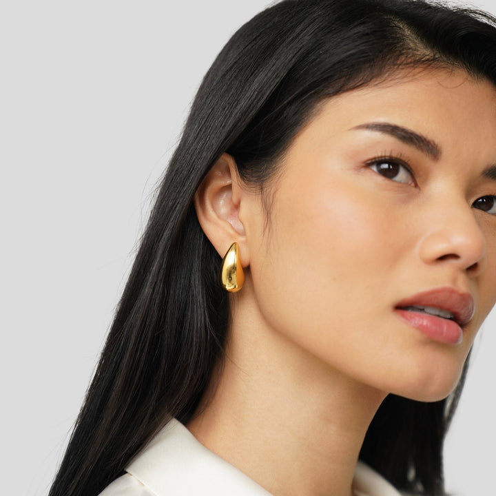Gold Teardrop Earrings