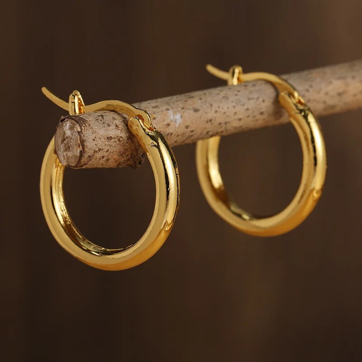 Vintage Gold &amp; Silver Hoop Earrings