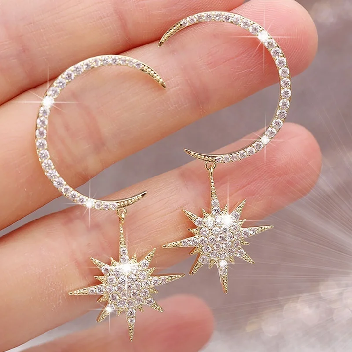 Vintage Moon &amp; Star Earrings