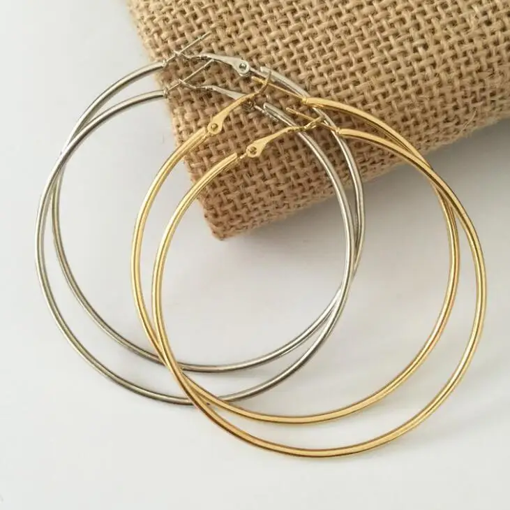 Vintage Gold &amp; Silver Hoop Earrings