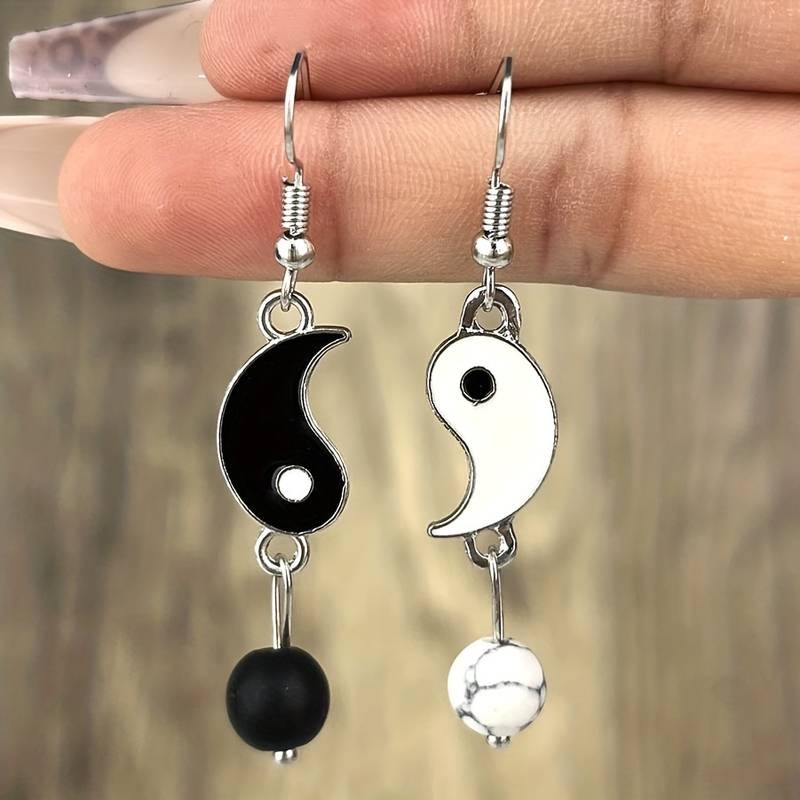 Vintage Black &amp; White Earrings