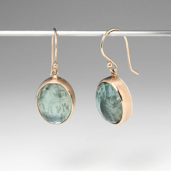 Vintage Gold &amp; Green Crystal Earrings