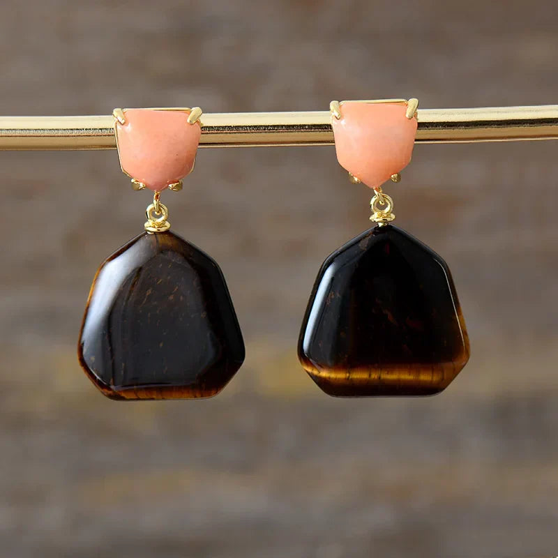 Modern Geometry Drop Earrings