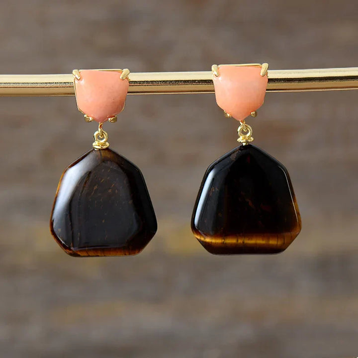Modern Geometry Drop Earrings